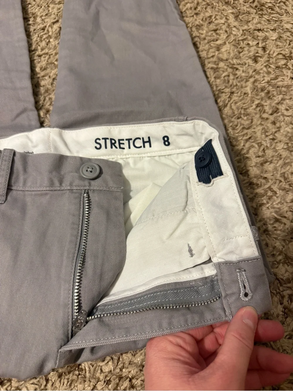 Crewcuts Light Gray Chinos for Boys